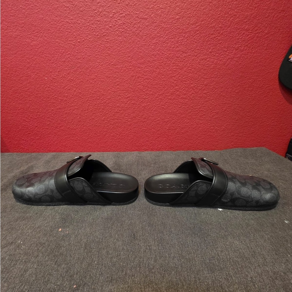 Coach Dark Brown Monogram Clogs - Picture 8 of 8